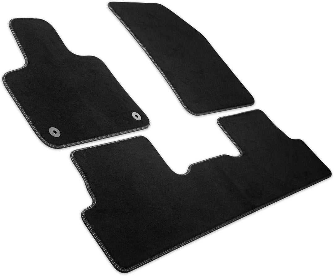 MDM PRO-7292 Fussmatten für Peugeot 3008 II / Opel Grandland X 11.2016>, Passgenau Velours Kunstlede