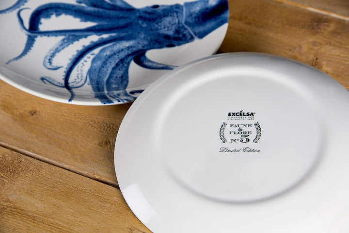 Excelsa 63033 Flore et Faune Platzset, Keramik Ozean, Ozean