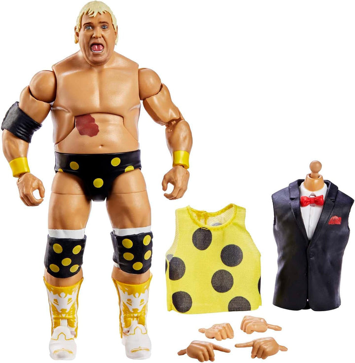 WWE HKP11 - Elite WrestleMania Dusty Rhodes Actionfigur, bewegliches WWE Sammlerstück mit Zubehör, S