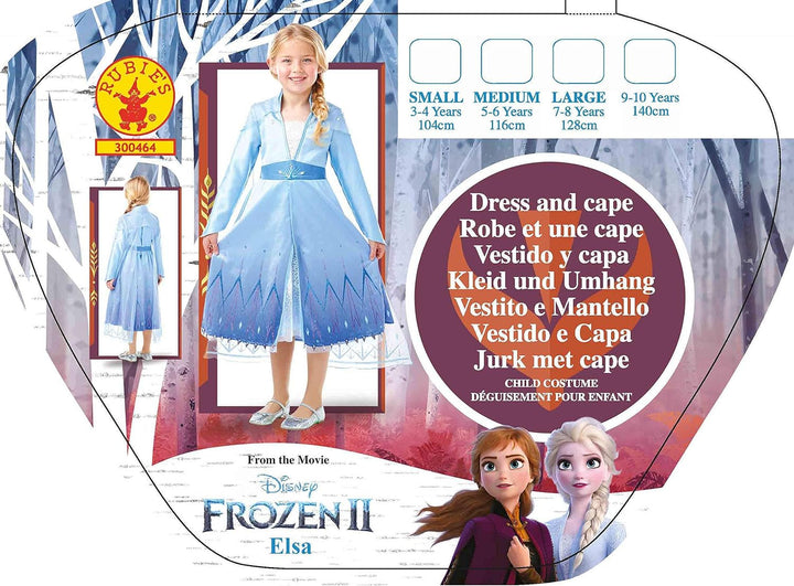 Disney Hochwertiges Kostüm, Reisekostüm von „ELSA“ aus „Die Eiskönigin 2“ M bunt M Mehrfarbig, M Meh