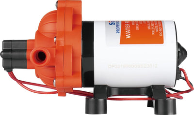 LIGHTEU®, Seaflo DC 12V 11,6L/min 3,1bar 3 Kammer Wasserdruck Membranpumpe, 33s, Druckpumpe für Mari