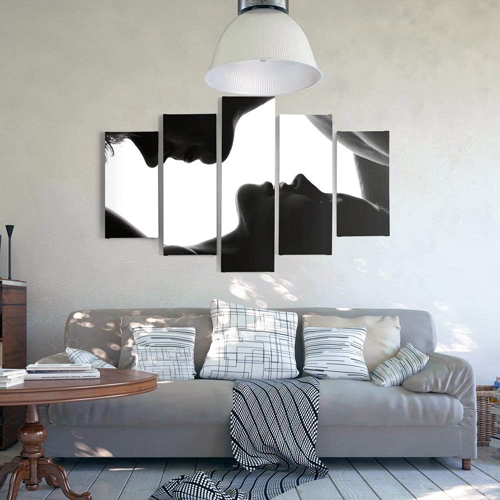 Feeby Bilder Leute Mann Frau XXL 5-Teilig Typ A 150x100 cm 1 Teilig Wohnzimmer Schlafzimmer Büro Flu