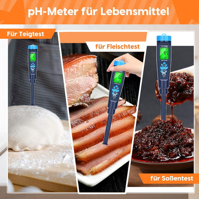 Digitales Boden pH Messgerät,Boden und Wasser pH Tester, hochwertiges pH Messgerät für den Heimgebra