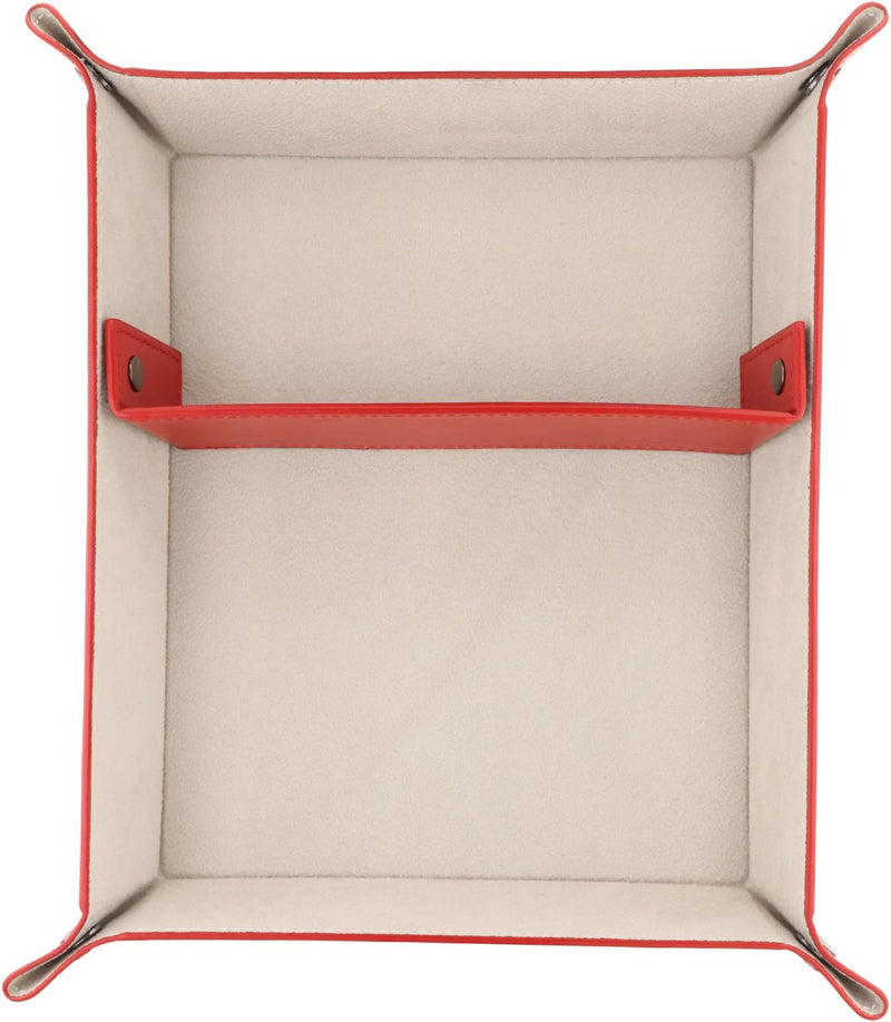 Londo Leder Fernbedienung Organizer und Halter (Rot) & Leder Taschenleerer - Vide Poche - Ledertable