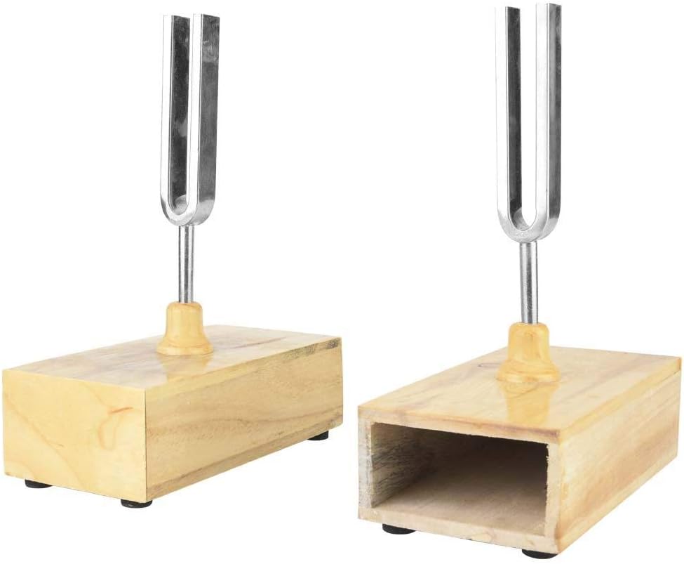 Stimmgabel mit Resonanzkasten, 440Hz Stimmgabel Virbration Experimental Instrument mit Holz Resonato