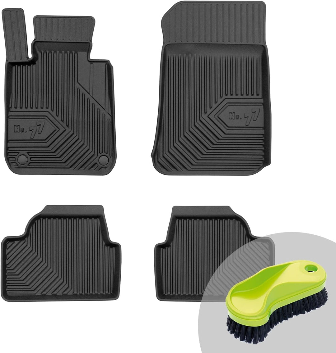 FROGUM No.77 Gummimatten Ganzjahresset von Auto Fussmatten Autofussmatten für BMW 1er E81 2004-2011,