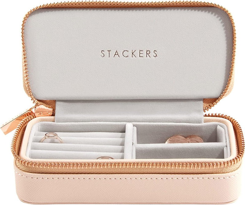 Stackers Blush Mittelgross Reise Schmuckschatulle, Blush
