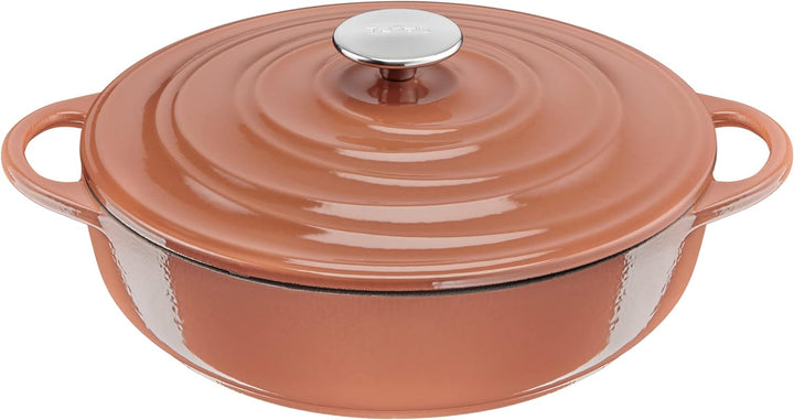 Tefal E26072 LOV Servierpfanne 28 cm | wiedergewonnenes Gusseisen | optimale Wärmespeicherung | für