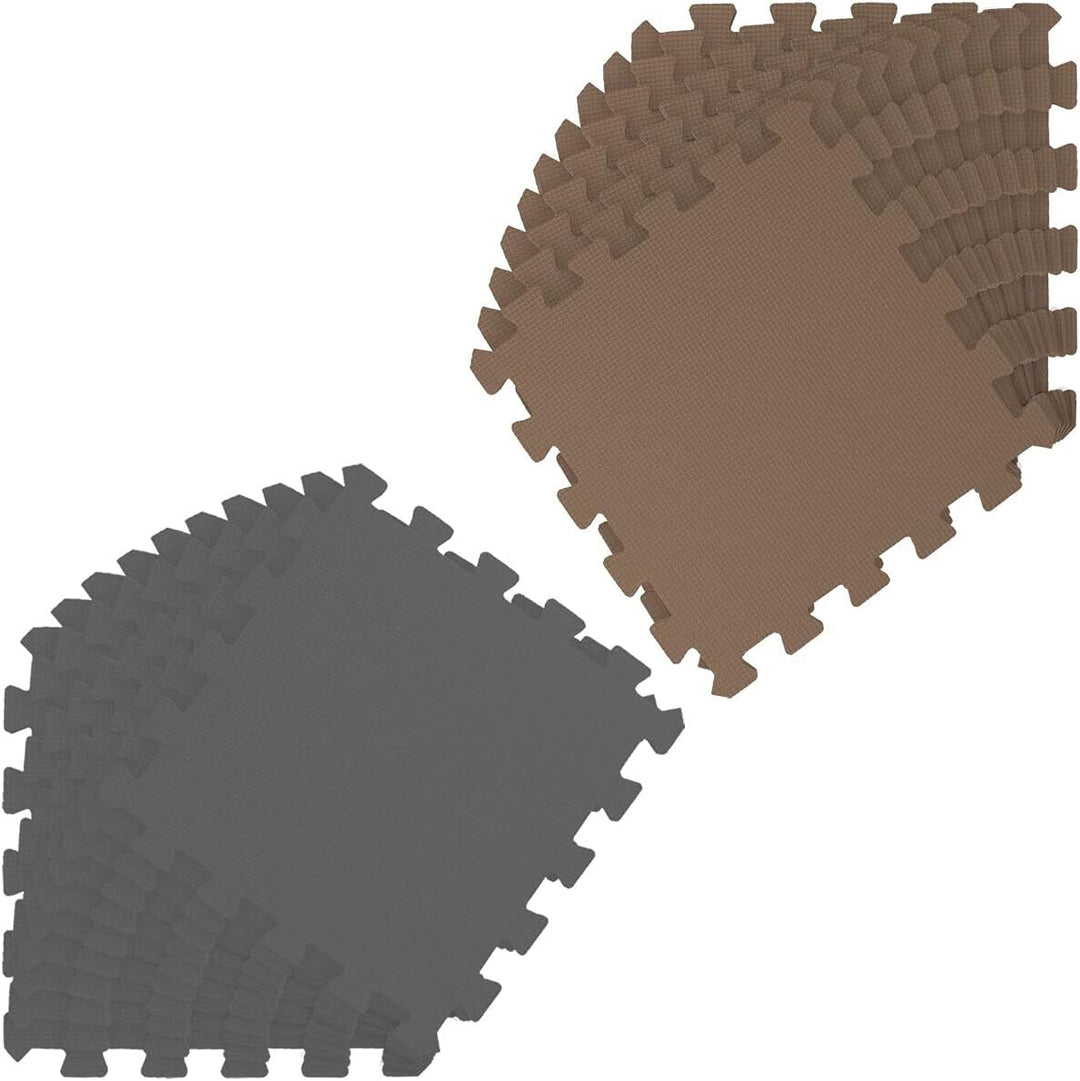 LittleTom 18 Teile Spielmatte Baby ab Null - 30x30 Schaumstoff Puzzlematte Kinder Isomatte Baby Spie