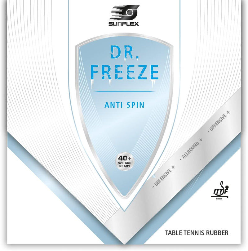 Sunflex DR. Freeze Tischtennis-Belag | professioneller Anti Topspin Belag | ITTF zugelassen | innova