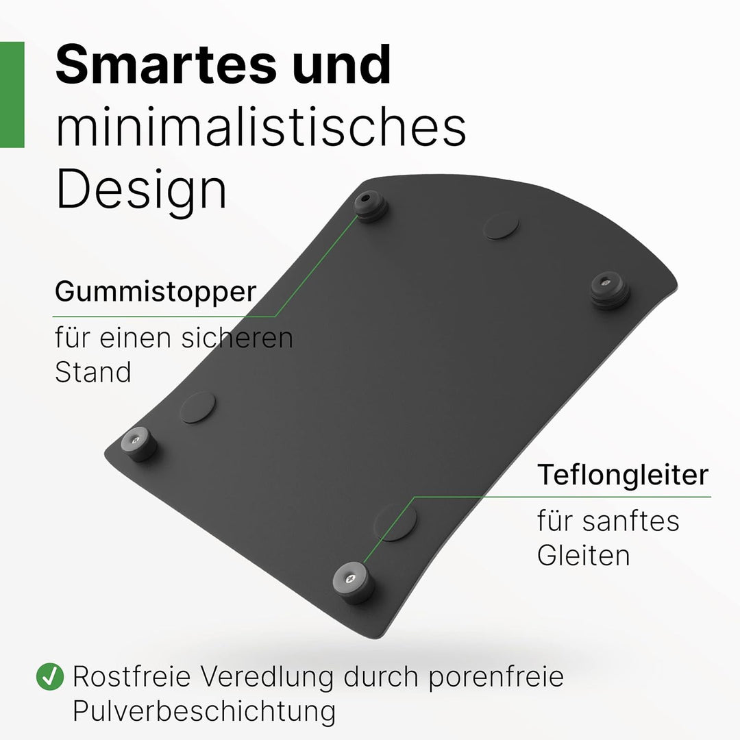 Gleitbrett kompatibel mit dem Thermomix TM6 / TM5 in schwarz - perfektes Zubehör passend für deinen