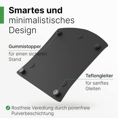 Gleitbrett kompatibel mit dem Thermomix TM6 / TM5 in schwarz - perfektes Zubehör passend für deinen