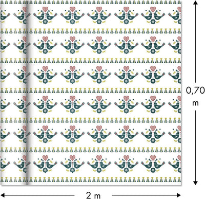 Clairefontaine 201936AMZC - Karton mit 12 Rollen Geschenkpapier Excellia 2mx0m70 80g, sortierte Moti