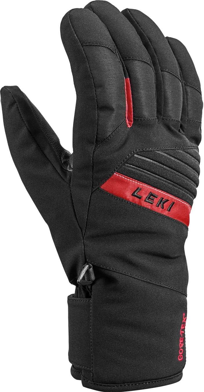 LEKI Unisex-Adult Sports Skistock, Black-Red,