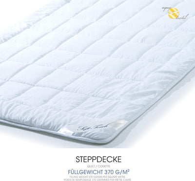 aqua-textil Soft Touch Ganzjahres Bettdecke 220 x 260 cm Steppdecke ca 2170g Füllung atmungsaktiv De