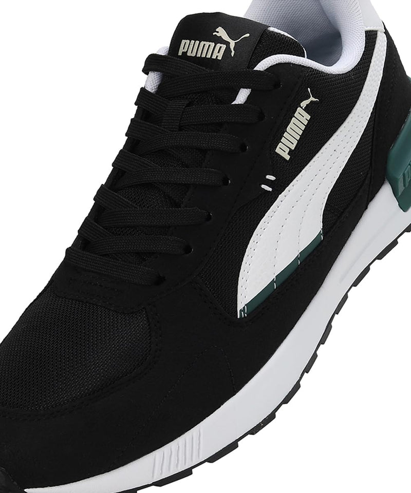 PUMA Unisex Graviton Sneaker 43 EU Puma Black Puma White Alpine Snow, 43 EU Puma Black Puma White Al