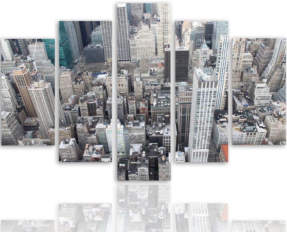 Feeby Wandpaneele Wandbilder 3d DIY Dekoration Wandverkleidung für Lobby New York 5 teilig Architekt