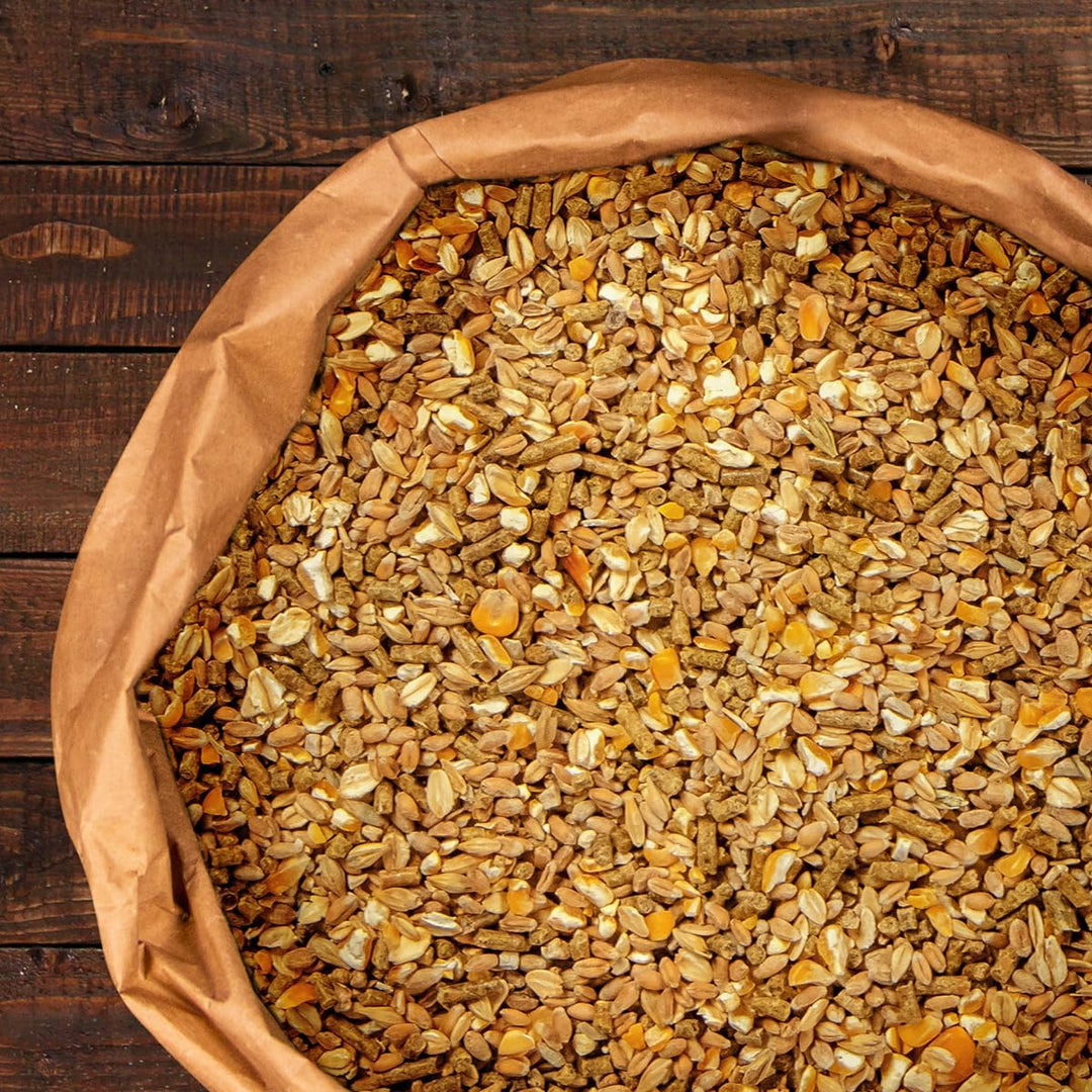 deuka Hühnermüsli 20 kg | Vollwertige Müslimischung für Legehennen | Alleinfutter | mit Eiweiss-Mine