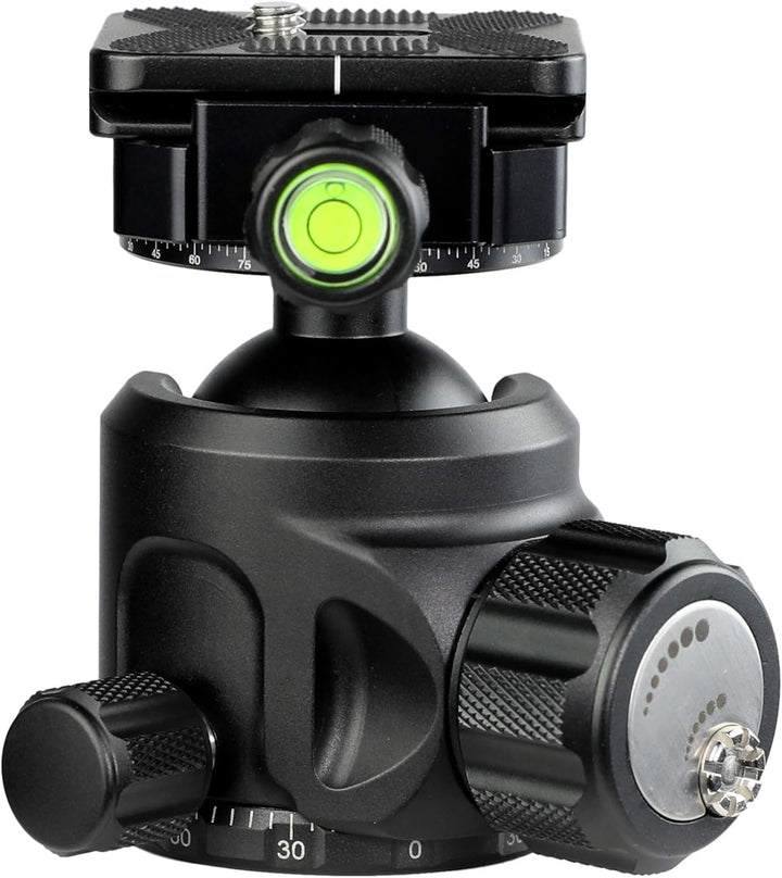 TINKTEEK Wing Panorama Kugelkopf Stativkopf Doppelte Panoramaplatte 390g Höhe 8cm Tragkraft 8kg prof