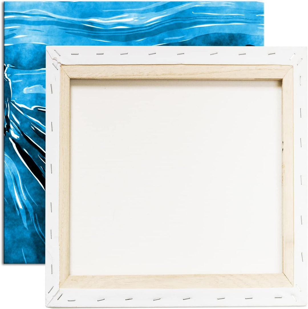 deyoli Edvard Munch Der Schrei Format: 70x70 Effekt: Monocrome Blau als Leinwandbild, Motiv fertig g