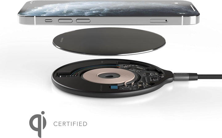 VONMÄHLEN Aura - Qi zertifiziertes 15W Wireless Ladegerät - Mit 4in1 18W Netzteil - Wireless Charger