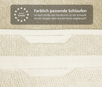 BEAUTEX Handtuch-Set Premium Frottier Sets Made in Europe, 100% Baumwolle 550g/m², Oeko-TEX Zertifiz