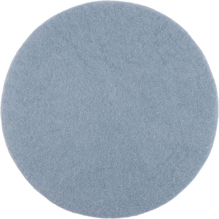 myfelt Flache Filz Sitzauflage, Filz Stuhlauflage - Mia - rund, Ø 36 cm, Hellblau, Hellblau