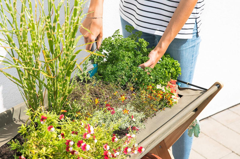 Hochbeet Grow für ganze Säcke mit Erde - Gemüsebeet Kräuterbeet - Beet für Terrasse Balkon & Garten