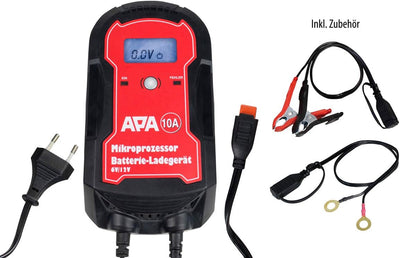 APA 16622 Mikroprozessor Batterie-Ladegerät, für Auto-Batterie, 6/12 V, 10 A Ladestrom: 10 A, Ladest