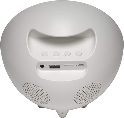 Denver CRLB-400 Radiowecker, Bluetooth-Funktion, Stimmungslicht, MicroSD-Eingang für MP3-Wiedergabe,
