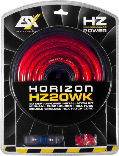 ESX HZ20WK - Kabelkit 20mm² mit 5m Cinchkabel und Mini-ANL Sicherung