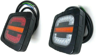 MelTruck® LED Positionsleuchte + Rückleuchte m. Blinker SET für Anhänger Traktor Schlepper