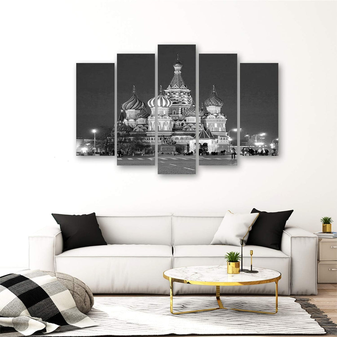 Feeby. Leinwandbild - 5 Teile - Bilder, Wand Bild, Wandbilder, Kunstdruck XXL, 5-Teilig, Typ A, 200x