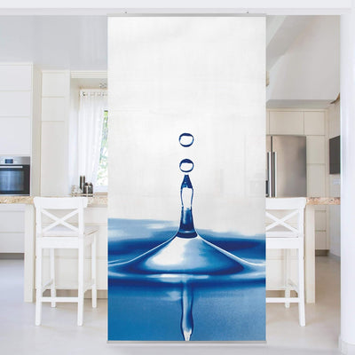 Bilderwelten Raumteiler Blue Drop 250x120cm inkl. transparenter Halterung 250x120cm incl. transparen