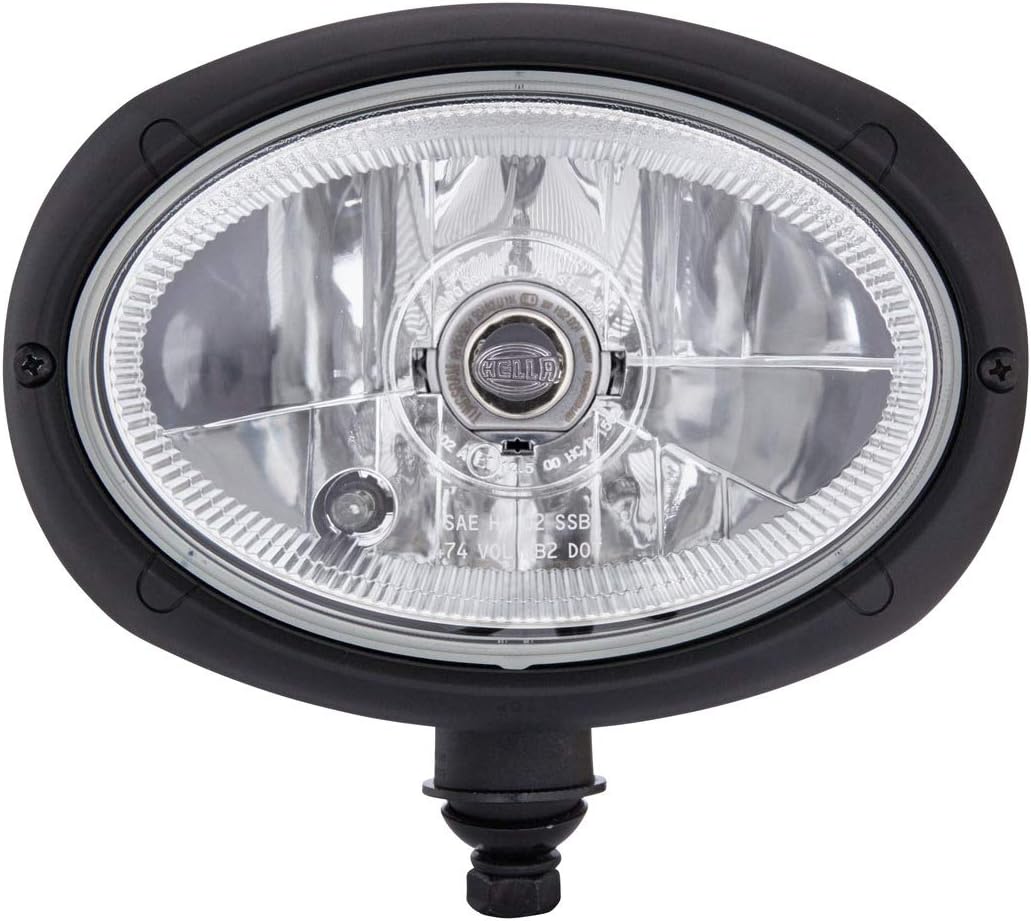 HELLA - Halogen-Hauptscheinwerfer - Oval 120 - 24/12V - Referenzzahl: 12.5 - Anbau - Stecker: Male -