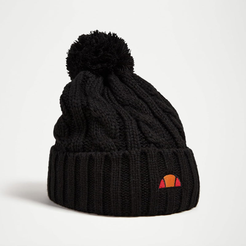 ellesse Damen Hanna Pom Beanie Mütze Einheitsgrösse Schwarz, Einheitsgrösse Schwarz