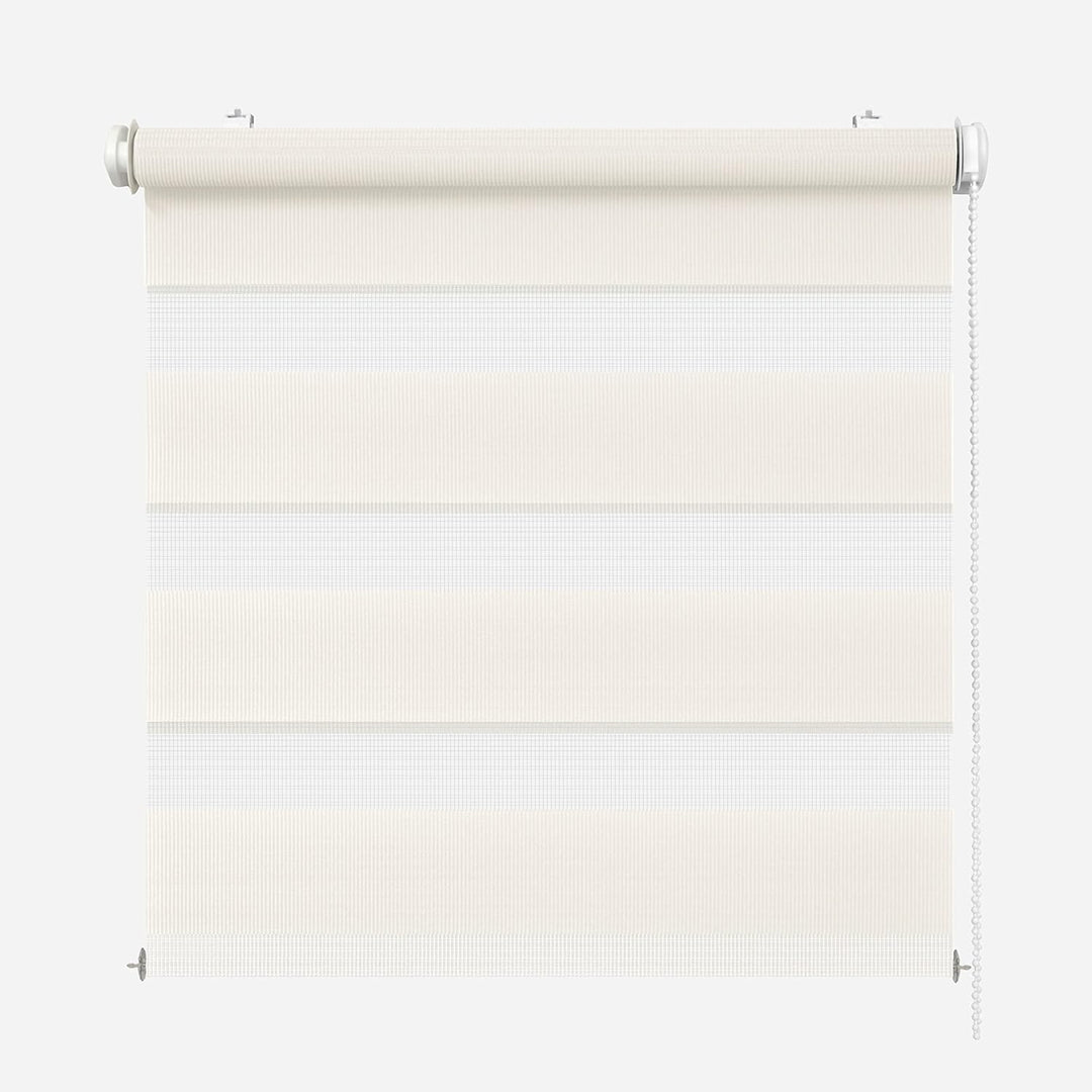 Rikmani Doppelrollo Fensterrollo ARD Duo-Rollo Klemmfixierung Zebrarollo Seitenzugrollo ohne Bohren,
