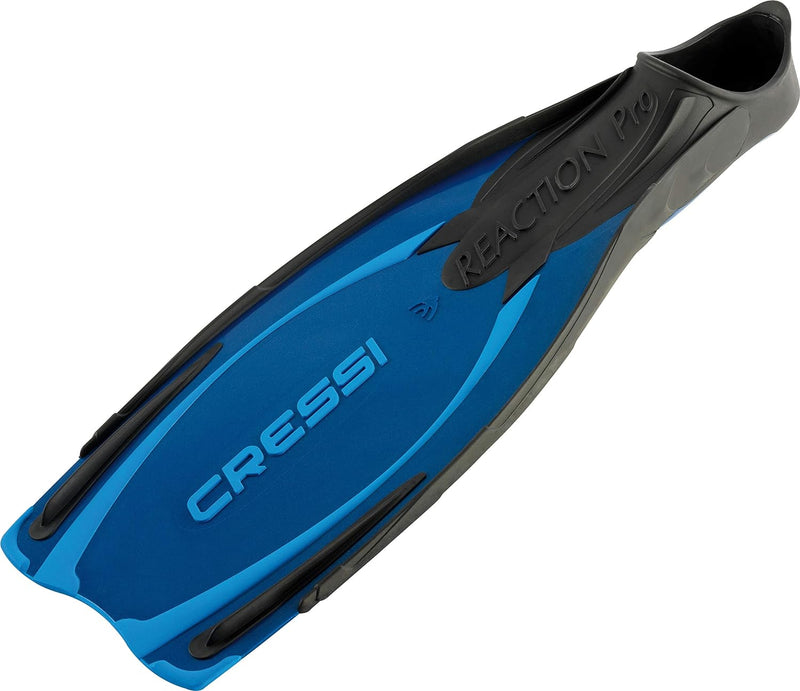 Cressi Reaction Pro Flossen für Erwachsene US Man 5.5/6.5 | US Lady 6.5/7.5 | EU 36/37 blau, US Man