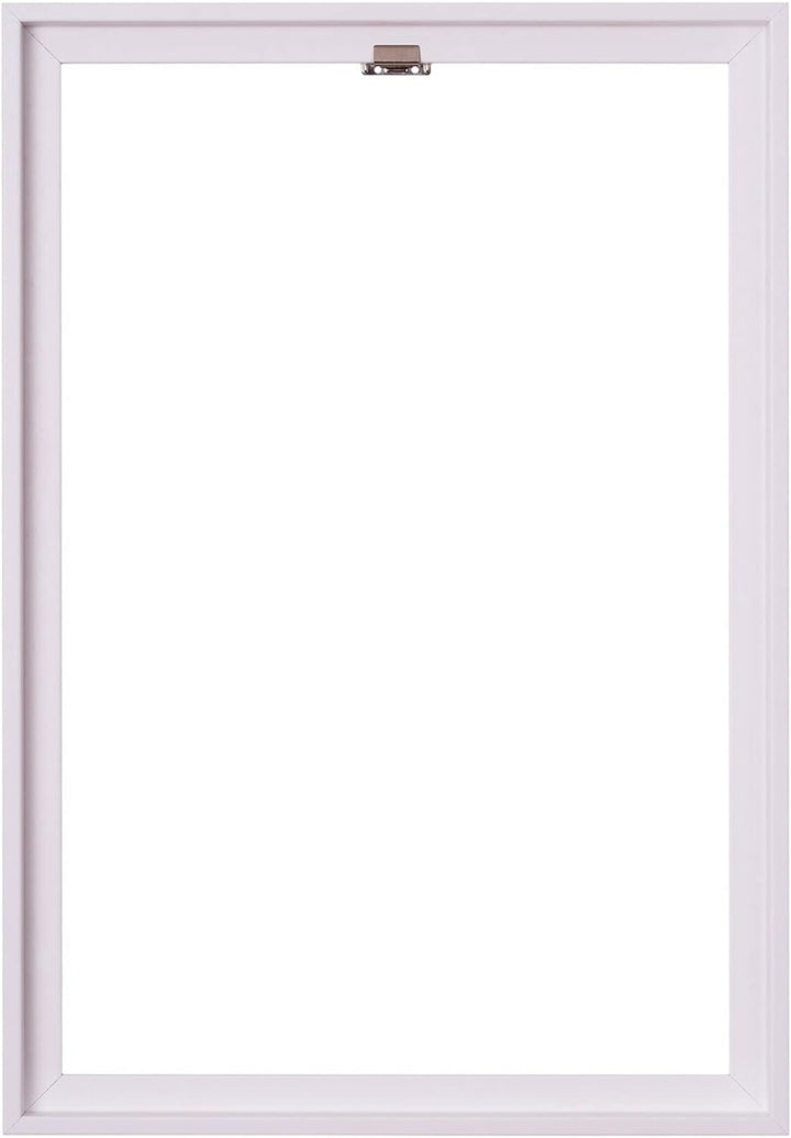 Rahmendesign24 Schattenfugenrahmen Oslo für Keilrahmenbilder und Leinwände 40x50 Weiss (matt) Schatt