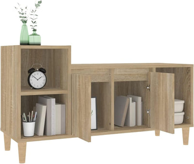 Tidyard TV Schrank mit Türen und Fächer Lowboard Fernsehschrank Fernsehtisch Sideboard HiFi-Schrank