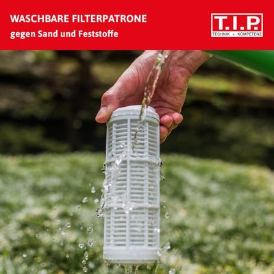 T.I.P. Membrane für alle Hauswasserwerke mit Kesselvolumen bis 24 Liter 30905 & Filtereinsatz Weiss