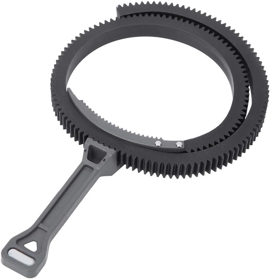 Topiky Einstellbarer Zoom Follow Focus Fokussiergriff mit Zahnriemenring für 46mm-110mm-Objektive(Gr