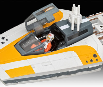 Revell Modellbausatz Star Wars I Geschenkset Y-wing Fighter I Massstab 1:72 I Level 3 Bausatz I Teil