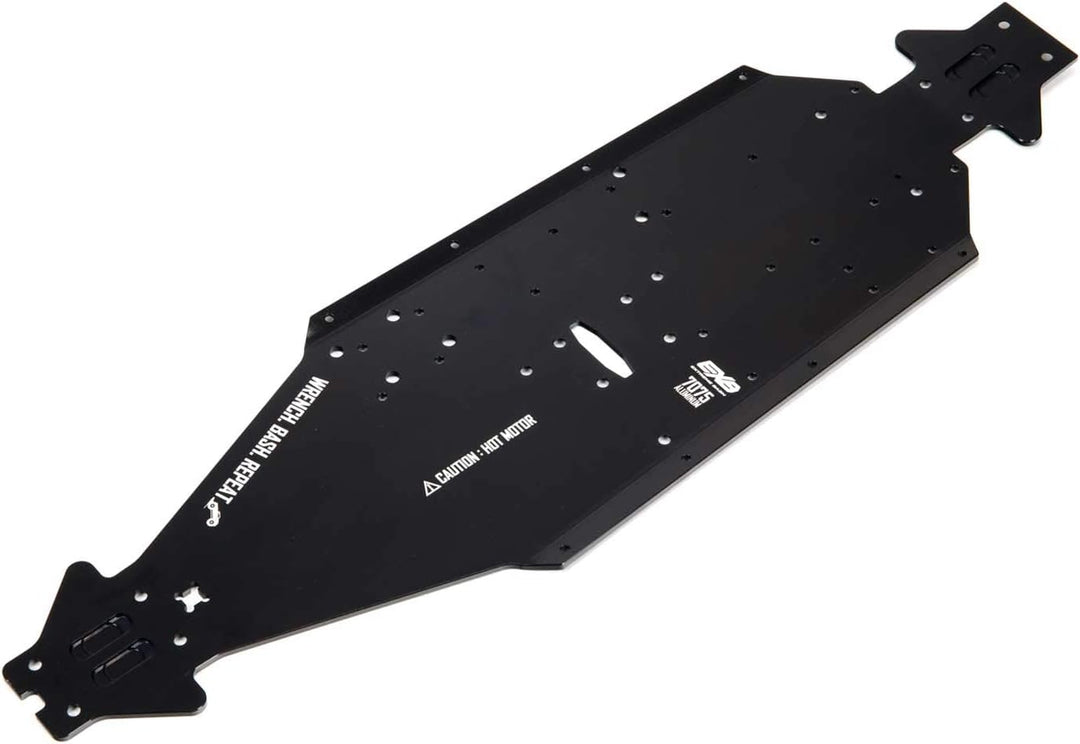 ARRMA Aluminium-Chassis CNC 7075 T6 LWB, Schwarz: EXB, ARA320570