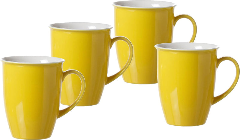 Kaffeebecher-Set Doppio, 4-teilig, Gelb Gelb Kaffeebecher, Gelb Kaffeebecher