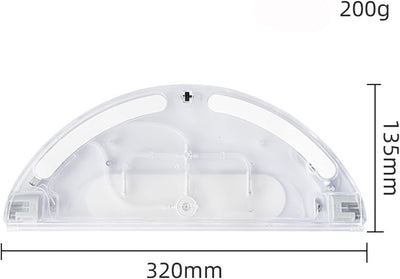 HUAYUWA Wassertank (Clear White) Ersatz passt für Dreame D9/L10 Pro Roboter Staubsauger Ersatzteile