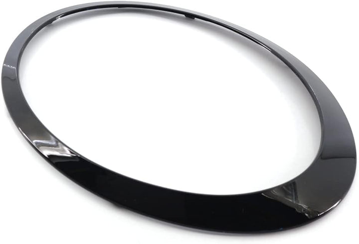 KYYET Scheinwerfer-Zierringblende für Fahrer- und Beifahrerseite, glänzend schwarz, kompatibel mit M