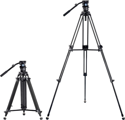 SIRUI Professionelles Videokamera-Stativ-Set SH15T + BCH-10 mit Flüssigkeitskopf SH15T+BCH10, SH15T+