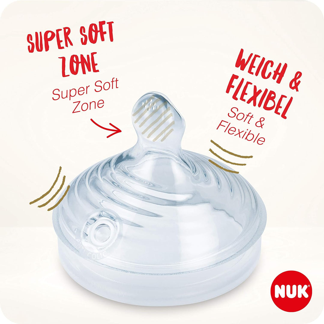 NUK Nature Sense Handmilchpumpe | Still-Set mit Handmilchpumpe, Babyflaschen & Ultra Dry Comfort Sti
