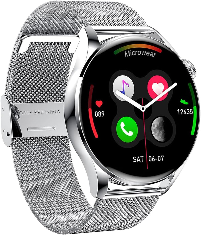 WATCHMARK Smartwatch Wear 3 Silber mesh